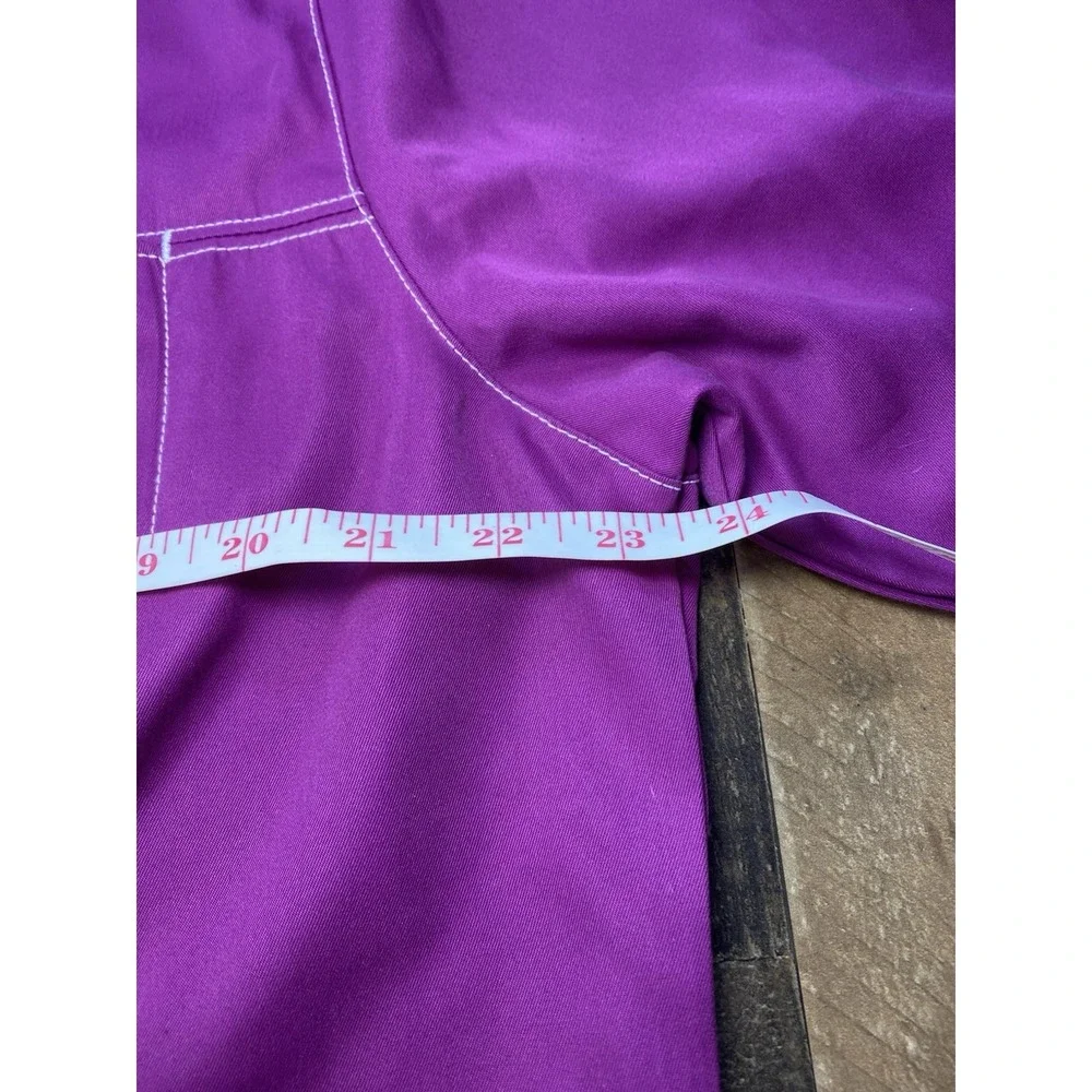 Drapers & Damons Jacket Women's XL Purple W/ White Collar Snap Closure - Picture 10 of 12
